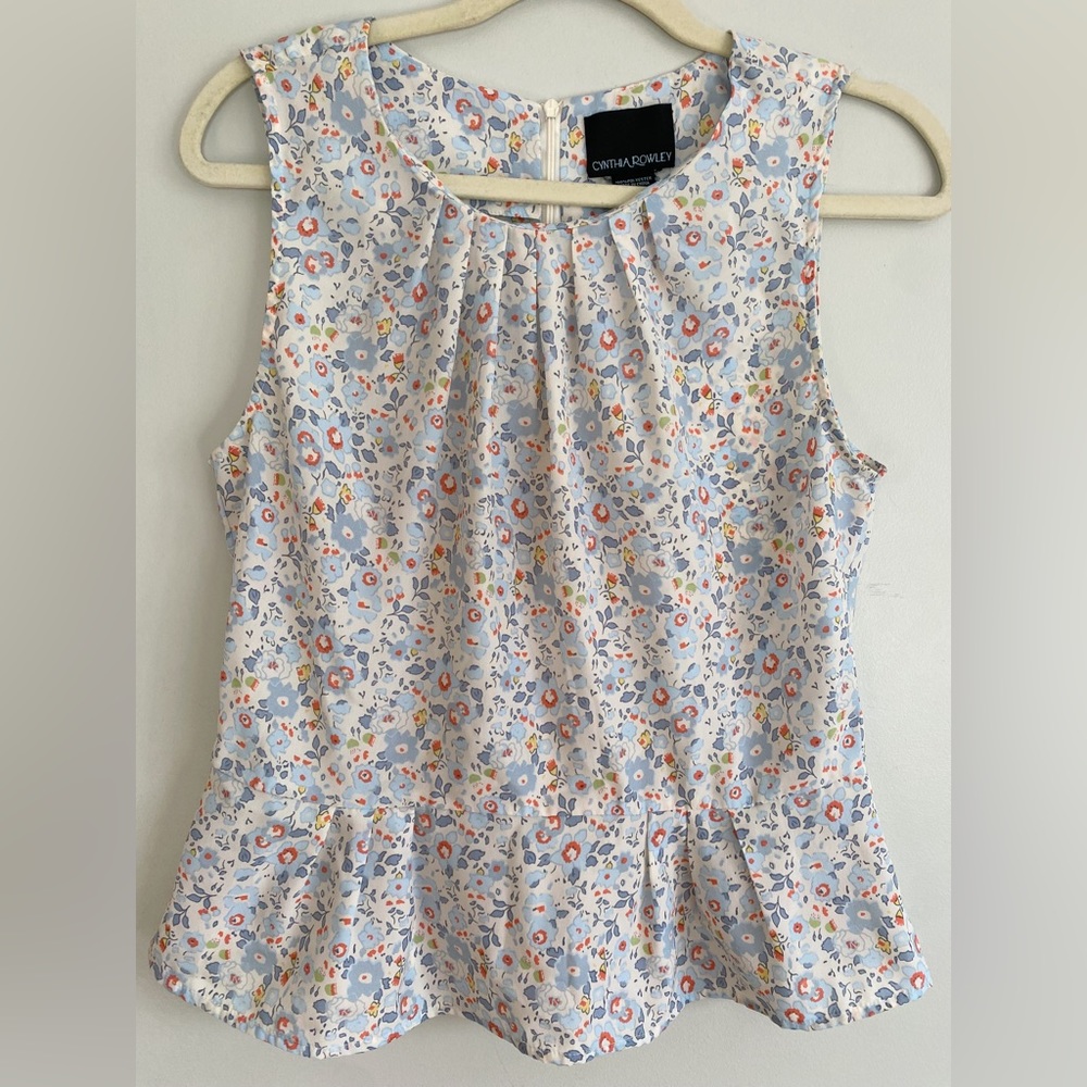 Cynthia Rowley women’s floral top size small
